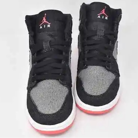 Vintage Kid’s Air Jordan 1 High Denim Sneakers